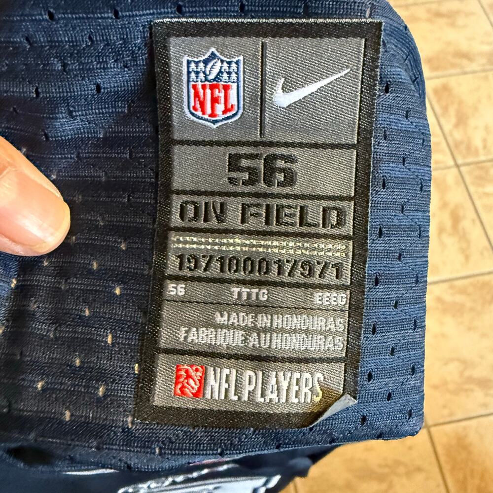 Nike NFL Tony Romo #9 Dallas Cowboys On Field Blue‎ Jersey Size 56 Stitched - Picture 9 of 11